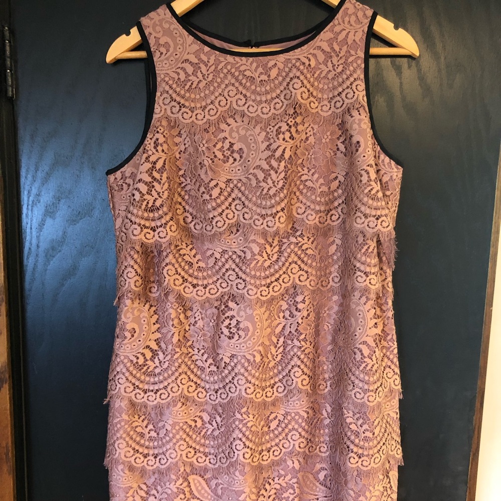 New Loft pink lace dress